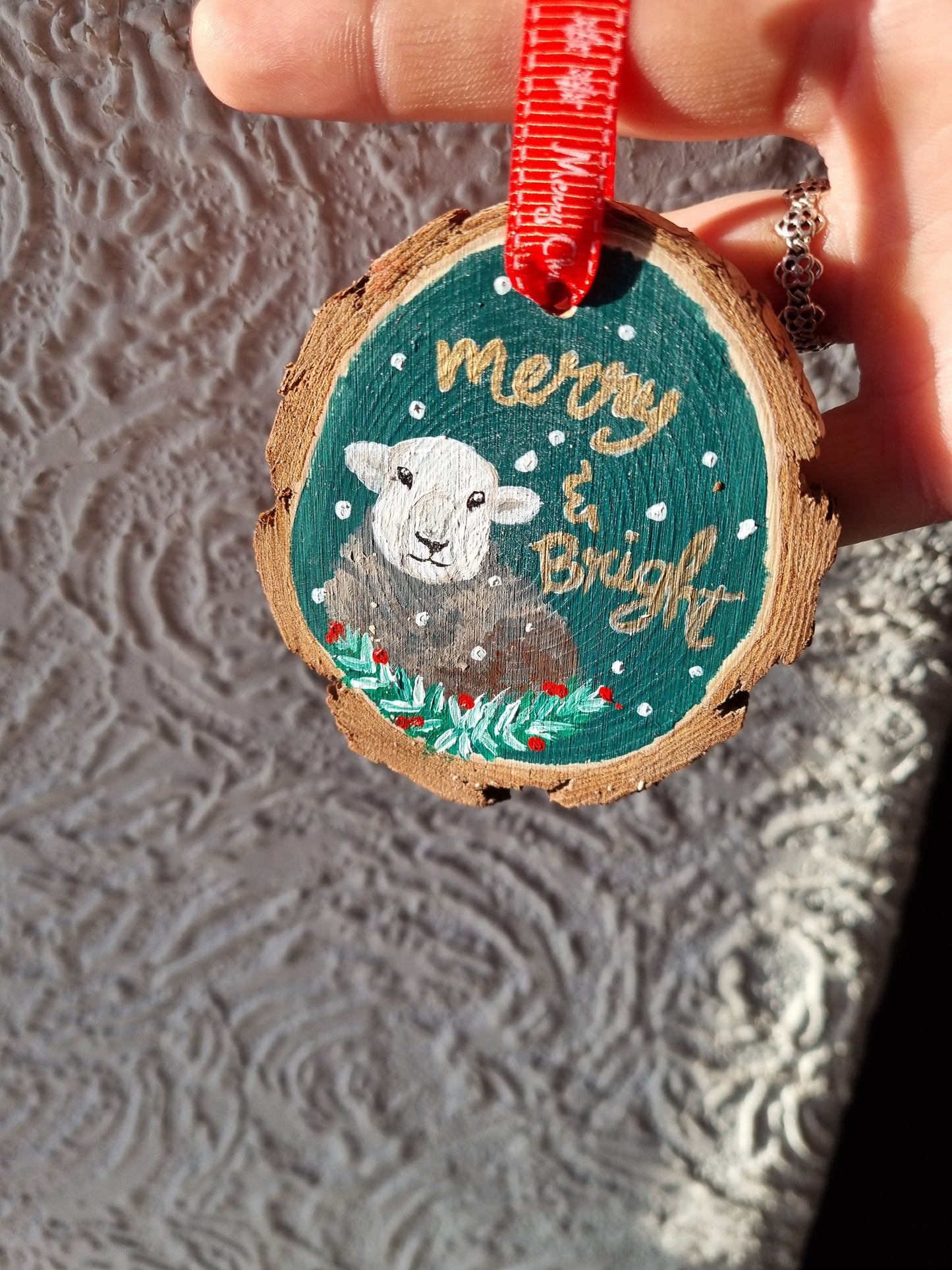 Christmas Tree Ornament - 'Merry & Bright'