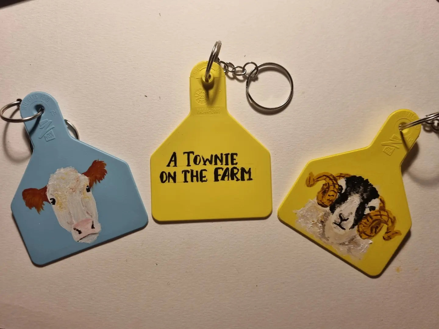 Highland Cow- Cattle Tag Keyring