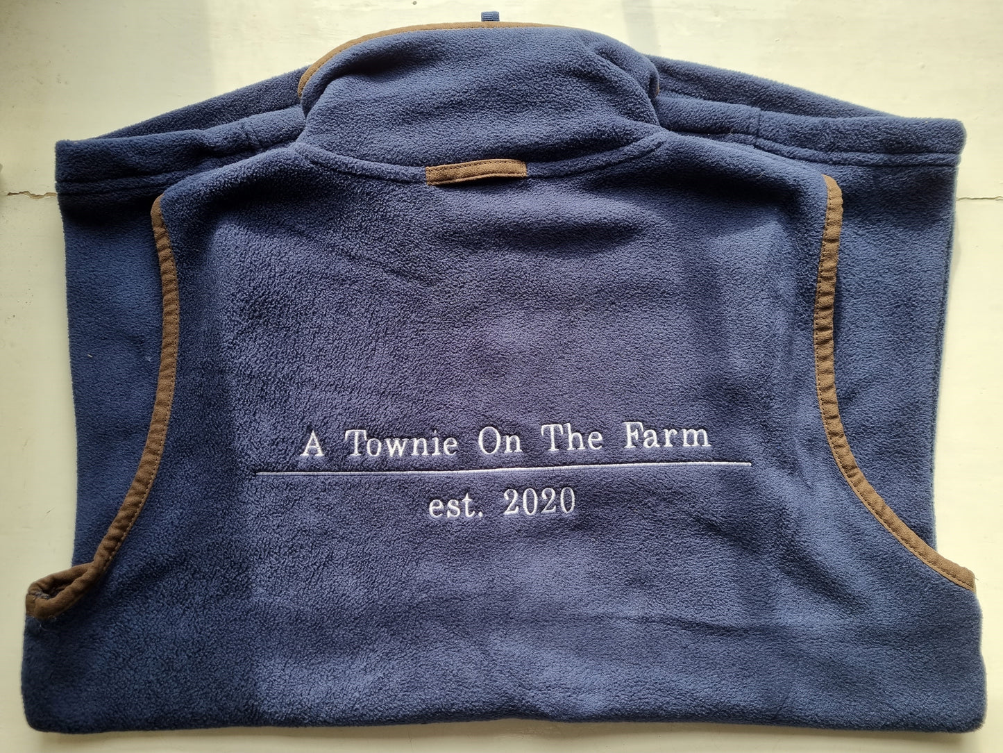 Ladies Fleece Gilet- A Townie On The Farm