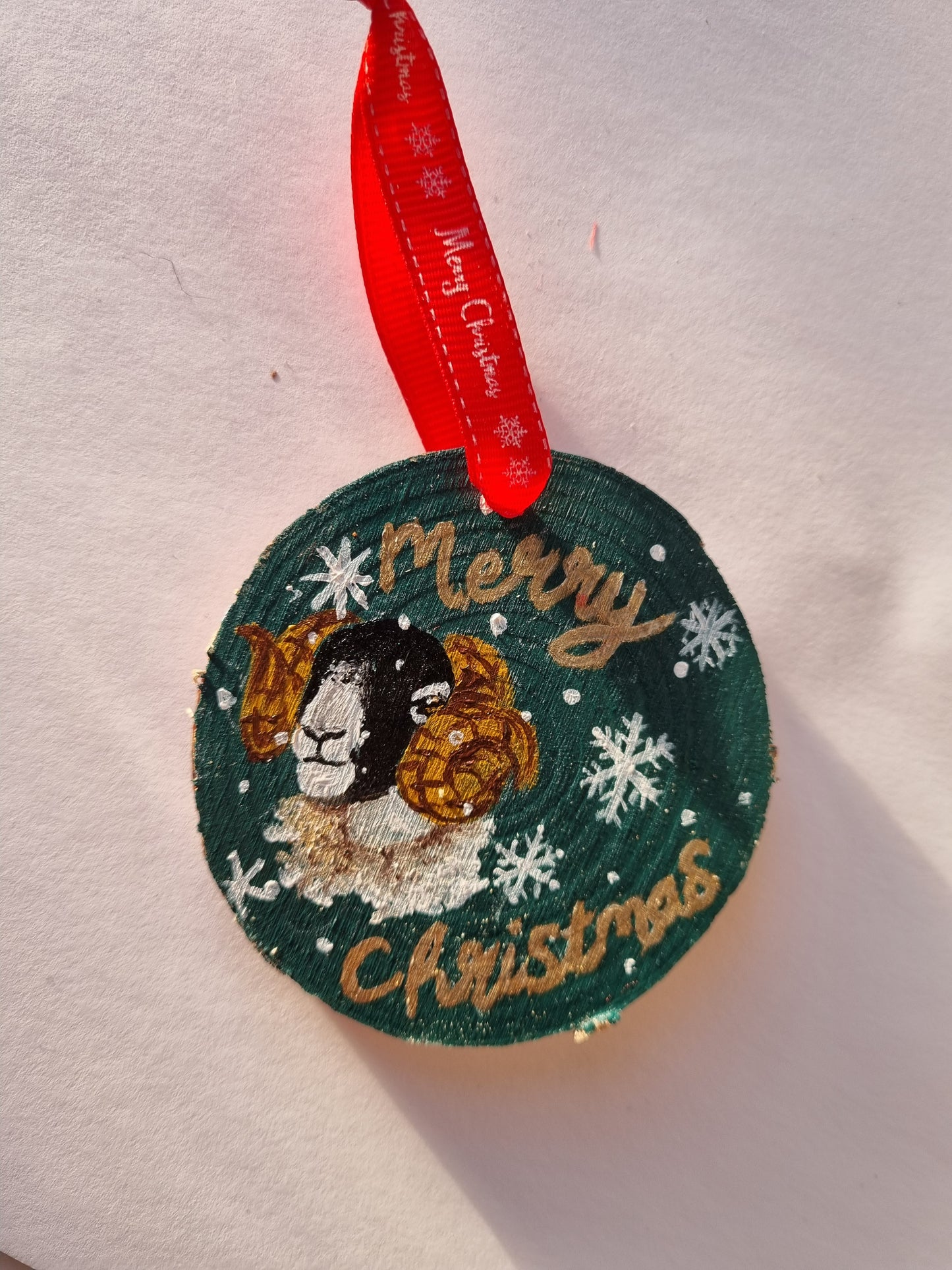 Christmas Tree Ornament - 'Merry & Christmas'